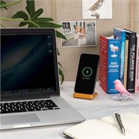 BASE IN BAMBU CON RICARICA WIRELESS 5W